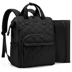 LOVEVOOK small diaper bag backpack front view shows compact, stylish daily companion.