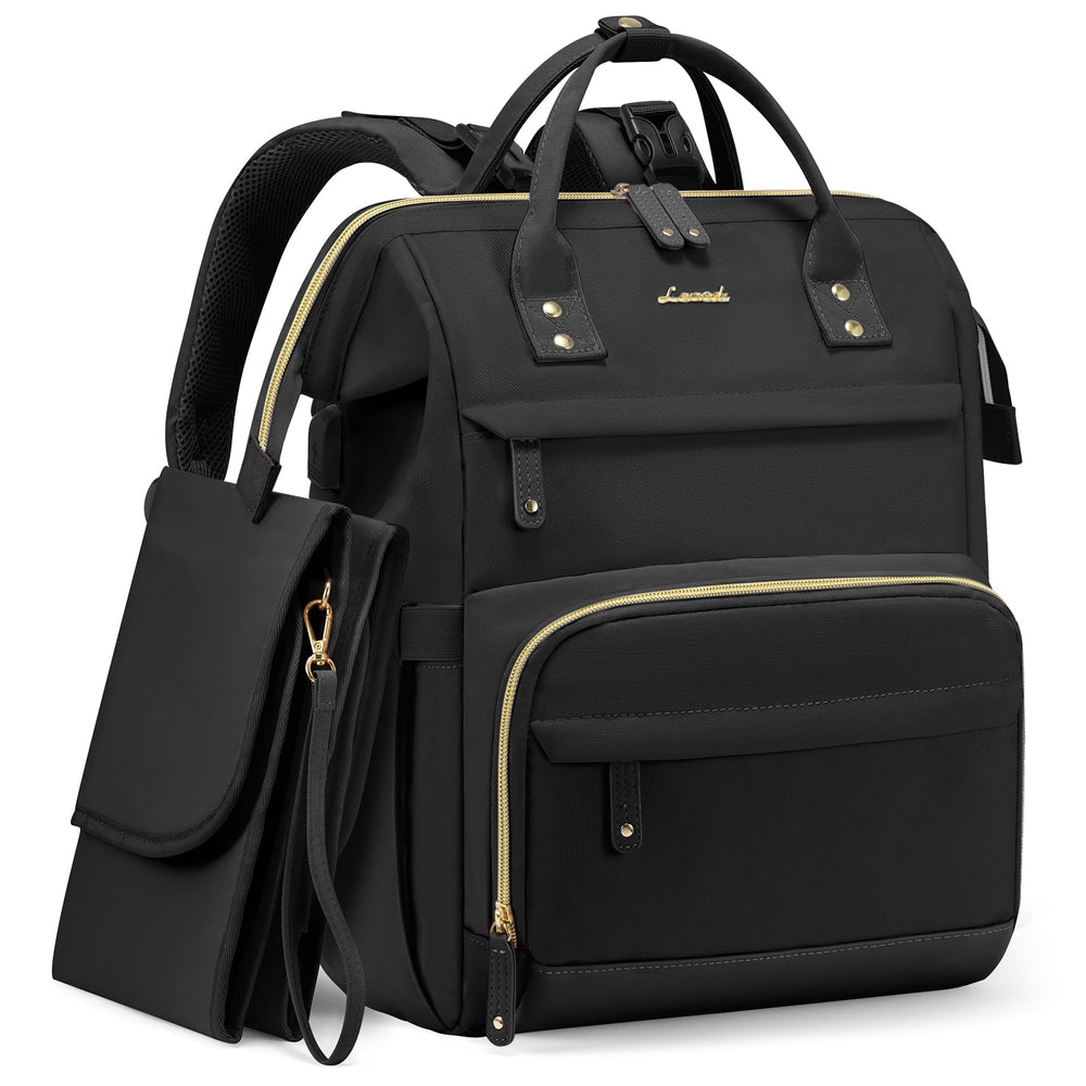 LOVEVOOK diaper bag backpack exterior with waterproof material to protect baby gear on outings.