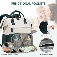 LOVEVOOK diaper bag bottle pockets keep liquids at stable temperatures on the go