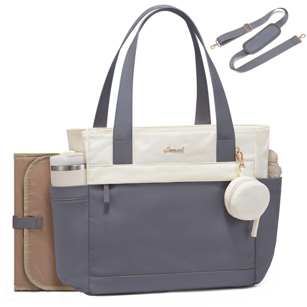 LOVEVOOK diaper bag tote exterior pockets for quick access