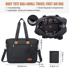 LOVEVOOK diaper bag tote insulated bottle pouches keep bottles at the right temperature on outings