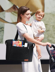 LOVEVOOK diaper bag tote pacifier box keeps small items hygienic and easy to reach