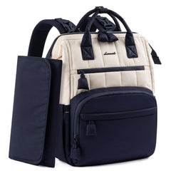 LOVEVOOK Puffer Diaper Backpack front view highlights lightweight comfort