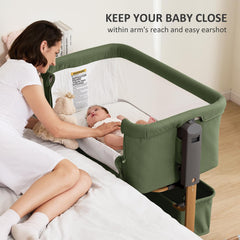 LovliTod Baby bassinet in rocking mode soothing with gentle motion
