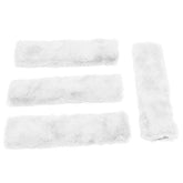 LoyaGour 4Pack seatbelt covers with soft fur padding for comfortable car rides.