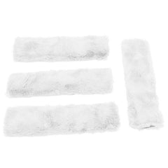 LoyaGour 4Pack seatbelt covers with soft fur padding for comfortable car rides.