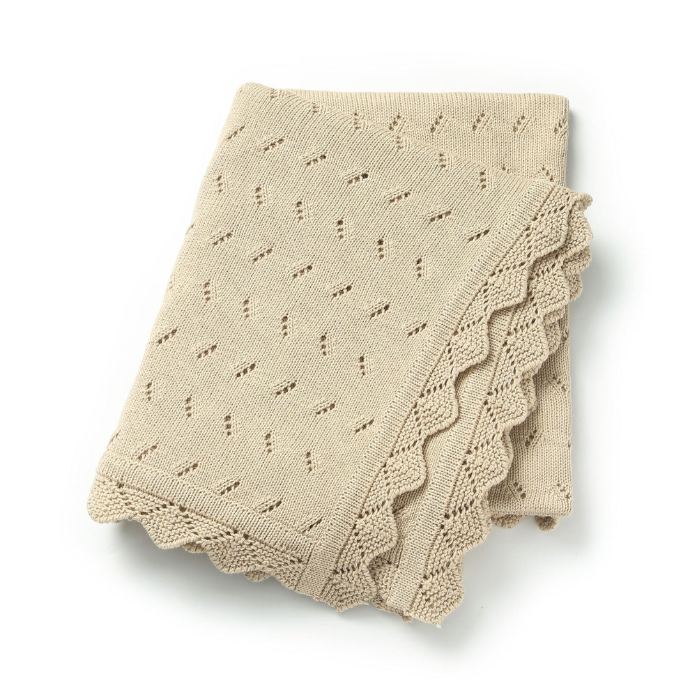 Loyfoky baby blanket knit fabric texture showing ultra-soft cotton for delicate skin.