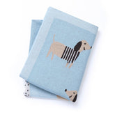 Loyfoky dachshund-pattern blanket for cozy baby cuddles and nursery decor