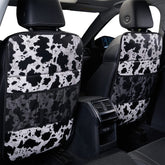 LSBS cow print kick mat back protector shields seats from scuffs and dirt.