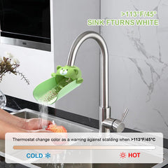 LTWVDIZ 5.5-inch extension reaches lower for easier hand washing.