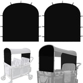 Luaatt side breathable sunshade canopy front clip installation for Wonderfold W2/W4.