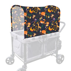 LUAATT stretchy panoramic canopy animal pattern fits Wonderfold W2/W4 for sun protection