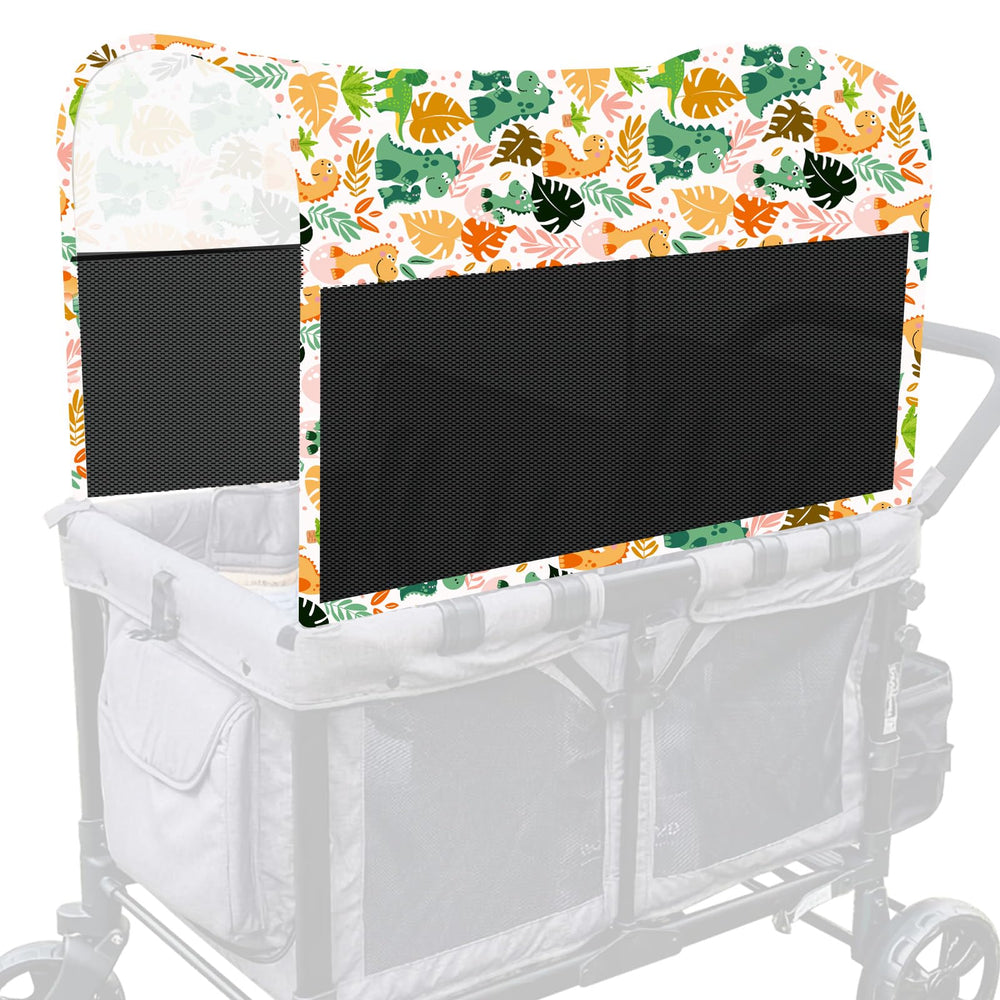 LUAATT Stretchy Panoramic Canopy on Wonderfold W2 with UPF50+ protection and shade