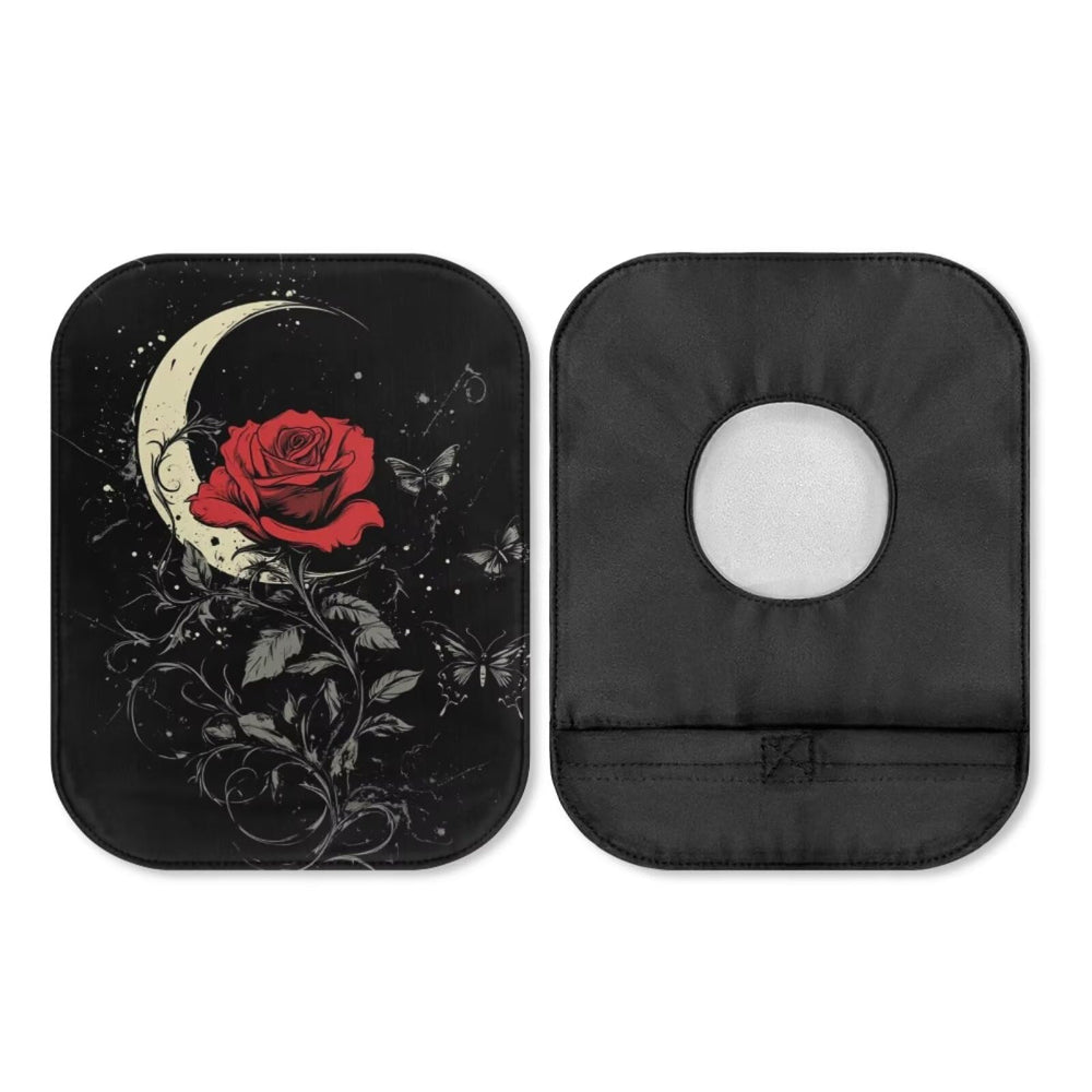 Luarisgur ostomy cover with gothic butterfly rose design for discreet daily use.