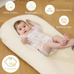 Lucakuins Baby Lounger dimensions 36 by 20 by 4 inches grow with your child.