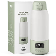LucGee Portable Bottle Warmer for travel heats bottles quickly for busy parents.
