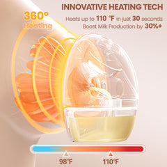 Lucina Baby wearable pump in bra demonstrates wireless, discreet pumping anytime