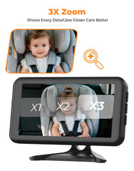 LUCKVIEW BM2A IR night vision delivers clear rear-seat imagery after dark