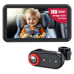 Luckview BM2A quick 3-step installation showing tool-free setup for the car camera