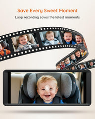 Luckview BM5 Max 7.2-inch split-screen monitor for easy backseat viewing