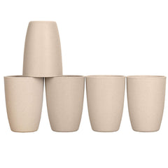 LuckyZone 12oz beige wheat straw cup for everyday use