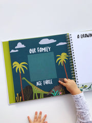 Lucy Darling Baby Journal milestones spread captures growth from first birthday onward.
