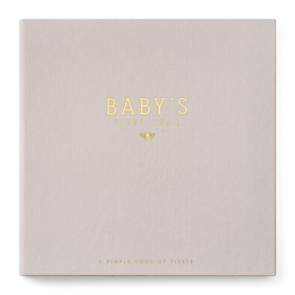 Lucy Darling Honey Bee memory book cover with linen texture and gold foil for a durable keepsake.