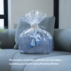 LUKJOJO ash blue caddy with open compartments for quick changes