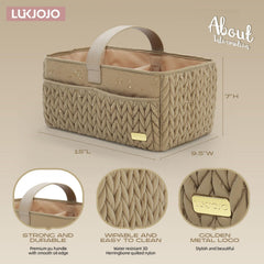 LUKJOJO leather handle provides comfortable grip during trips