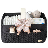LUKJOJO Luxurious Diaper Caddy waterproof-nylon for elegant nursery organization