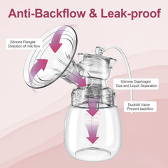Lulia pink-2p ultra-quiet operation at night supports peaceful nursing