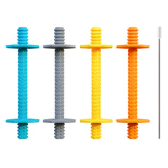Lull Kids hollow teething tubes 4-pack soothe gums during early teething