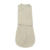 LullaBaby Double Dream Swaddle in desert sage front view showing dual wings for secure sleep
