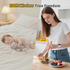 Lultrloyra USB-C rechargeable charger keeps the alarm powered.