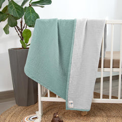 Lulu Moon 47x47 inch baby blanket for crib and stroller use