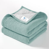 Lulu Moon muslin blanket offers a soft cotton touch for cozy baby snuggles