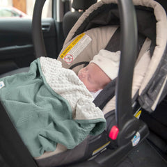 Lulumoon Gift-ready Sage blanket with space for customization.