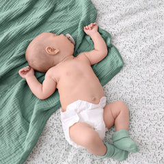 Lulumoon muslin blanket suitable for toddlers during tummy time on the floor