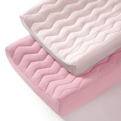 lulumoon Muslin Changing Pad Cover soft cotton top view for everyday comfort