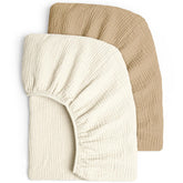 Lulu Moon Muslin Crib Sheets soft texture for gentle baby comfort and skin-friendly sleep