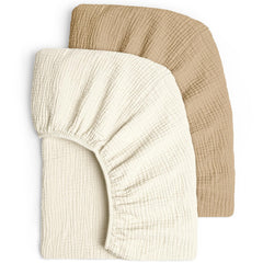 Lulu Moon Muslin Crib Sheets soft texture for gentle baby comfort and skin-friendly sleep