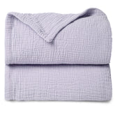Lulumoon muslin quilt blanket purple for crib comfort and baby skin-friendly breathability