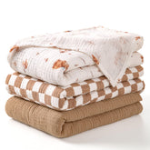 Lulumoon muslin swaddle blanket — soft touch for newborn comfort.