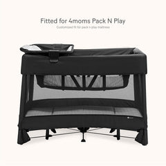 Lulumoon Pack N Play Muslin sheet with snug fit and elastic edge