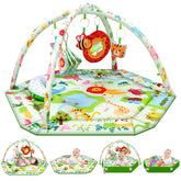 lulunemo baby play mat wide view showing roomy space for tummy time and play