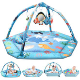 lulunemo Ocean Play Mat overview highlights a roomy, safe space for tummy time