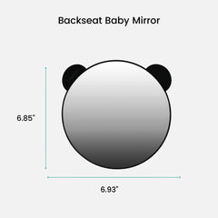 Lulyboo car mirror with adjustable straps ensures secure mounting.
