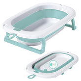 Lulyboo collapsible baby bathtub folded for compact storage