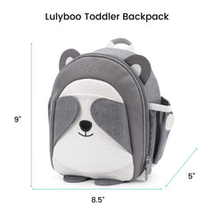 Lulyboo Panda backpack leash side view illustrating portable storage.