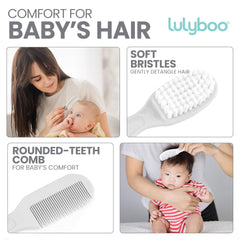 Lulyboo safety scissors designed with rounded tips for safe trimming.